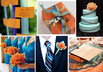 Blue Wedding Ideas on Blue And Orange Wedding